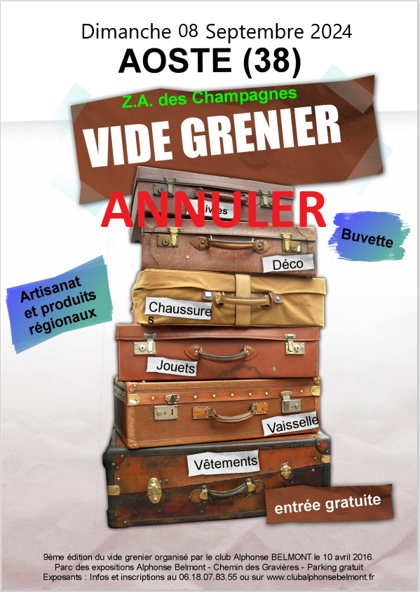 Vide grenier septembre 2027